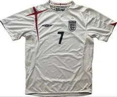 05-07 UMBRO England BECKHAM 7 ユニフォーム - メルカリ