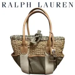 RALPH LAUREN ラルフローレン　かごバッグ　トートバッグ