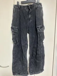 RAGEBLUE デニム カーゴパンツ ブラックのサムネイル