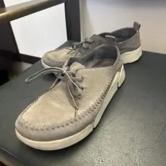Clarks❤クラークス Trigenic くすみカラー　グレー 24.5 本革