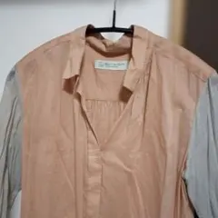 BEAUTY&YOUTH サーモンピンク系・ベージュグレー系 長袖シャツ