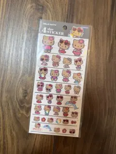HELLO KITTY 4 size STICKER 日焼けキティ　サンリオ