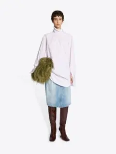 Dries Van Noten 24AW 格子柄ロングシャツ Sのサムネイル