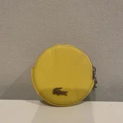 LACOSTE ラウンドコインケース イエロー