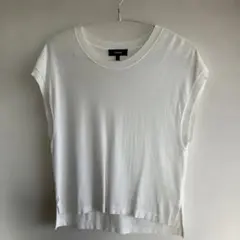 Theory ホワイト ノースリーブ ニット S