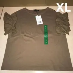 URBAN GRACE 袖丈フリル　Tシャツ　カットソー　XLのサムネイル