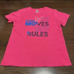 ZUMBA Tシャツ ピンク M/L 正規品のサムネイル