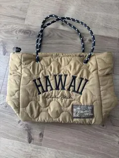 Hawaii トートバッグ キルティング ベージュ