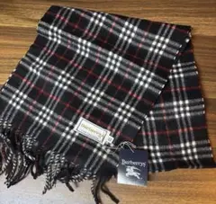 未使用品　バーバリー　Burberry's カシミヤ マフラー チェック柄