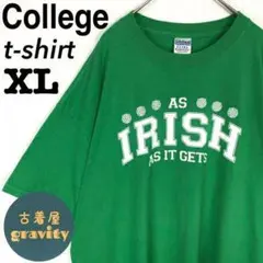 【人気】ギルダン☆tシャツ カレッジロゴ　アーチロゴ　アイリッシュ