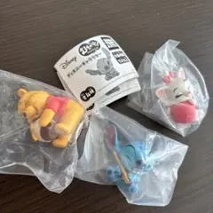 ディズニー　むぎゅっと! ぷーさん、マリーちゃん、スティッチセット。