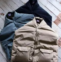 THE NORTH FACE PURPLE LABEL DOWN CAPE 緑