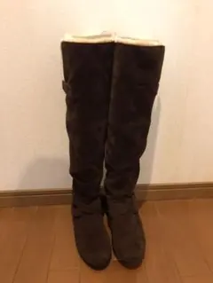 ロングブーツ茶色　Mサイズ　新品未使用