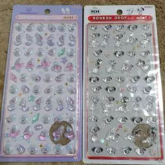 ボンボンドロップシール 2セット ヤングオイスター＆101匹わんちゃん