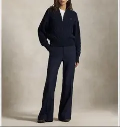 Polo by Ralph Lauren ネイビー セーター　ハーフジップ