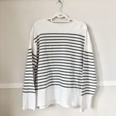 ボーダーロンt 長袖カットソー