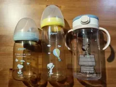 スヌーピー 哺乳瓶・ストローマグセット