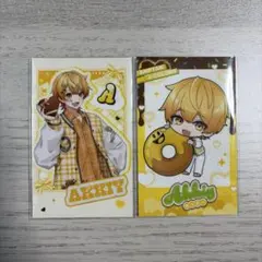 アンプタックカラーズ　あっきぃくん　フォトカード　２枚セット