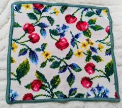 FEILER フェイラーフルーツ花柄ハンカチ 中古品