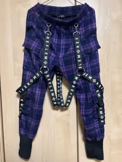 REFLEM/レフレム』ベルト付きサイドZIPパンツ パープル 美品 - メルカリ