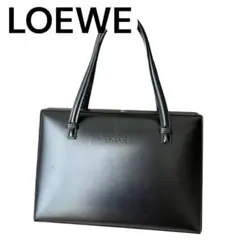 LOEWE ロエベ ハンドバッグ フォーマル 冠婚葬祭 レザー ブラック 黒