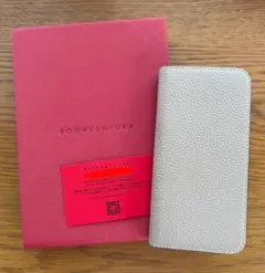 BONAVENTURA iPhone 14Pro 手帳型 グレージュ × サクラのサムネイル