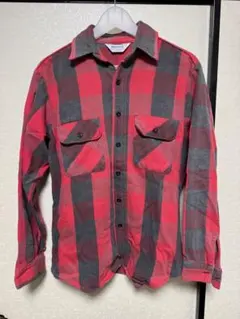 【70s80s古着】 USA製 FIVE BROTHER チェック柄 ネルシャツ