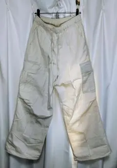 【古着】Navy ホワイト カーゴパンツ 4ポケット