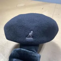 KANGOL ブラック ベレー帽　Mサイズ