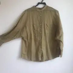 透け感シャツブラウス