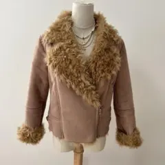 y2k archive フェイクムートンジャケット　スウェード