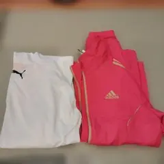 アディダスジャージ上SとPUMA長袖Tシャツ160cm