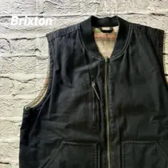Brixton ブリクストン リバーシブルダックベスト フリーサイズ ブラック 楽天市場】BRIXTON ブリクストン ABRAHAM BUILDERS REVERSIBLE VEST