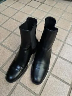 ザラ　ZARA　サイドゴアブーツ　黒　37