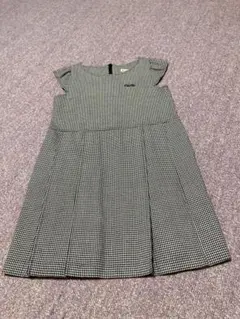 BeBe フォーマルチェック柄 ジャンバースカート120㎝