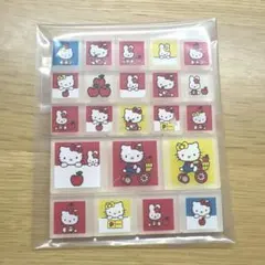 平成女児・平成レトロ、サンリオ・キティちゃん　ブロック立体シール21枚セット