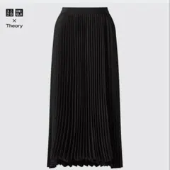 未使用タグ付☆Lサイズ☆ユニクロ×theory プリーツラップスカート　黒