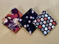 ☆【未使用新品】おのみちこ・小風呂敷・ハンカチ・ランチクロス・和柄3枚セット