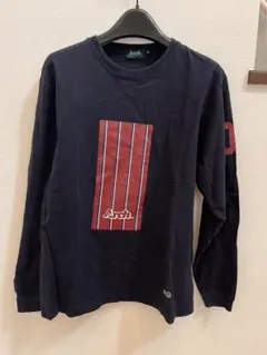 Arch ネイビー ストライプ 長袖Tシャツ M