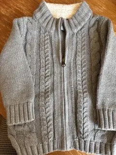 babyGap グレー ケーブル編み カーディガン 18-24M