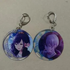 プロジェクトセカイ　朝比奈まふゆ　青柳冬弥　やわらかクリアチャーム2点セット