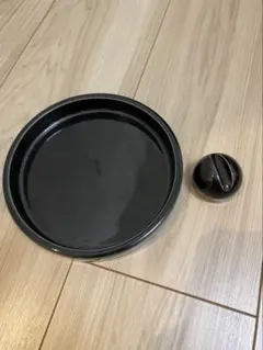 黒いセラミック灰皿 日本製