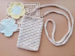 ハンドメイド スマホショルダー