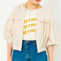 w closet　クルーネックギャザーブルゾンのサムネイル