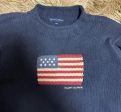 Polo by Ralph Lauren 星条旗ネイビーセーター