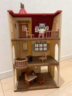 シルバニアファミリー 赤い屋根のエレベーターのあるお家