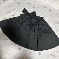 COMME CA ISM コムサイズム　ブラック フレアスカート　レインスカート