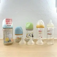 新品未使用あり 哺乳瓶セット Pigeon 母乳実感240ml M プラスチック