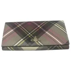 Vivienne ヴィヴィアンウエストウッド 長財布 チェック オーブ