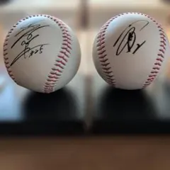 読売ジャイアンツ 坂本勇人 岡本和真 直筆サインボール 2個セット